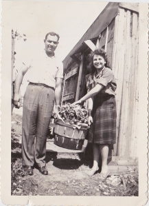My mother Dahlia with her brother Joe Fiore, aka the Bull. 