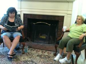 Me and the Girl from the Hill at Davisville Library today