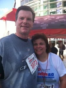 A few minutes after the finish line, and I'm still alive!!